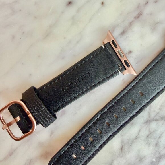 🌹 CASETIFY Watercolor Roses Saffiano Leather Apple Watch Band 38mm 40mm - Picture 5 of 8
